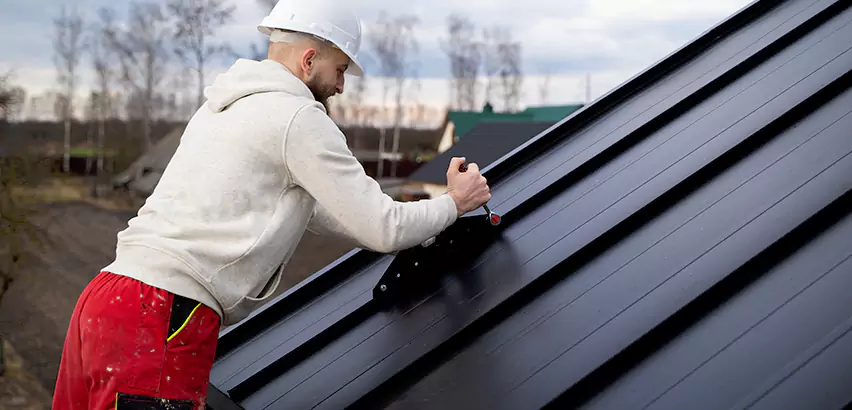 Tin Roof Ridge Cap Installation in Chicago